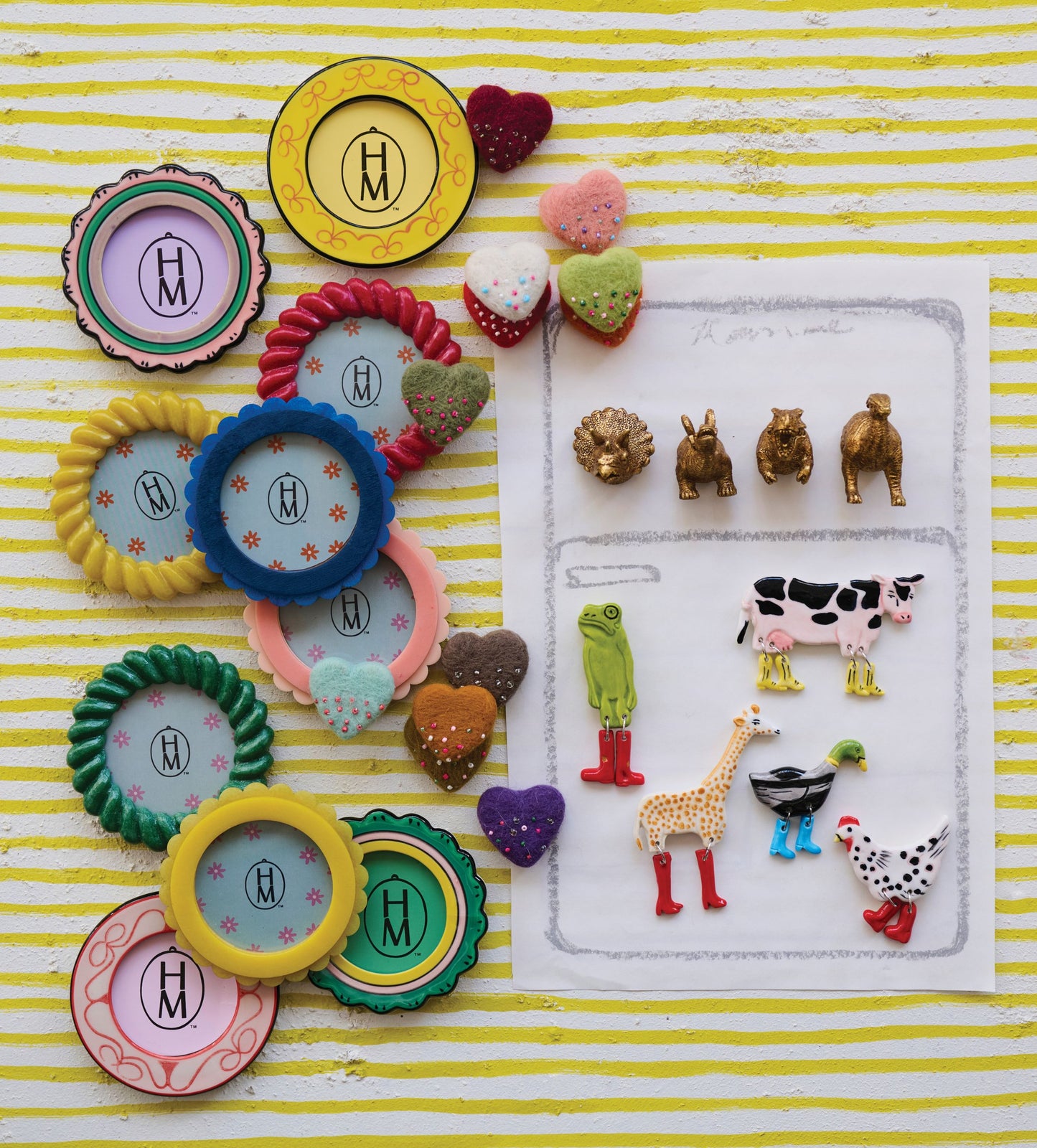 Hazel Mazel Resin Scalloped/Twisted Photo Frame