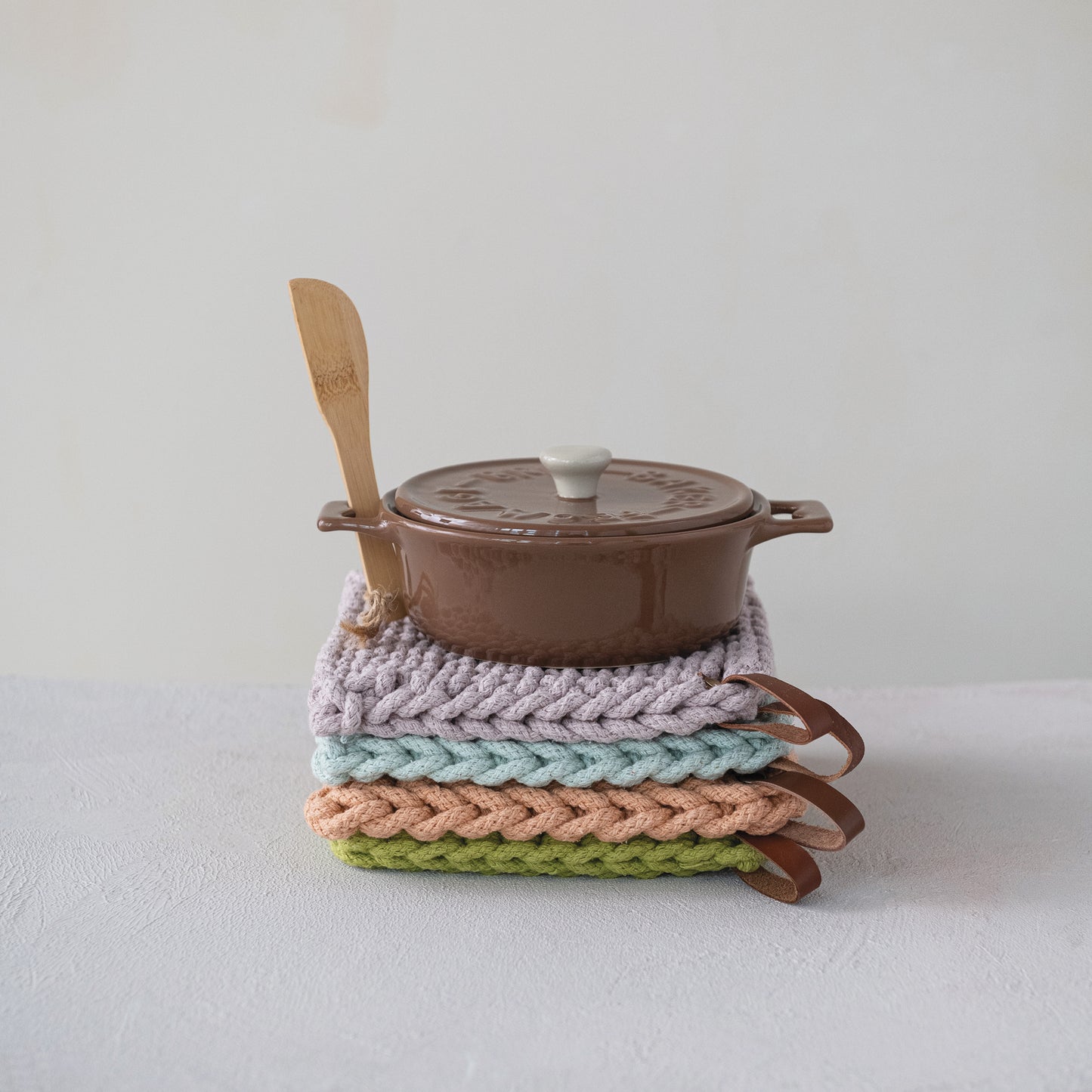 Hazel Mazel Stoneware Brie Baker, Large, Set of 2