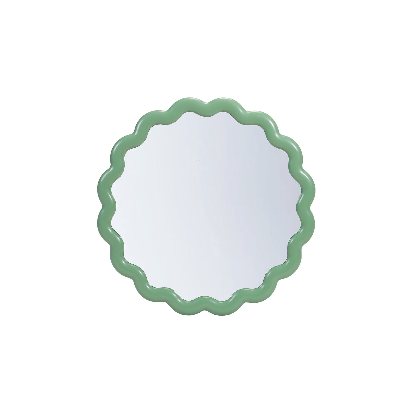 Hazel Mazel Scalloped Resin Wall Mirror