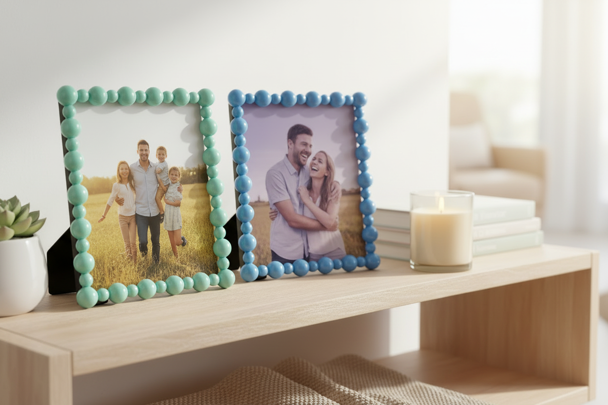 Hazel Mazel Hobnail Photo Frame, 8-3/4" square
