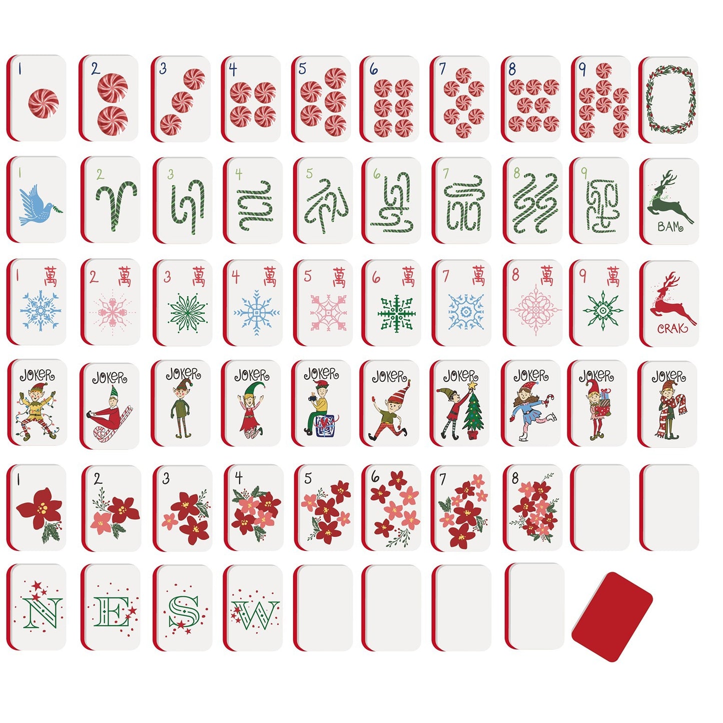 North Pole Mahjong Tile Set