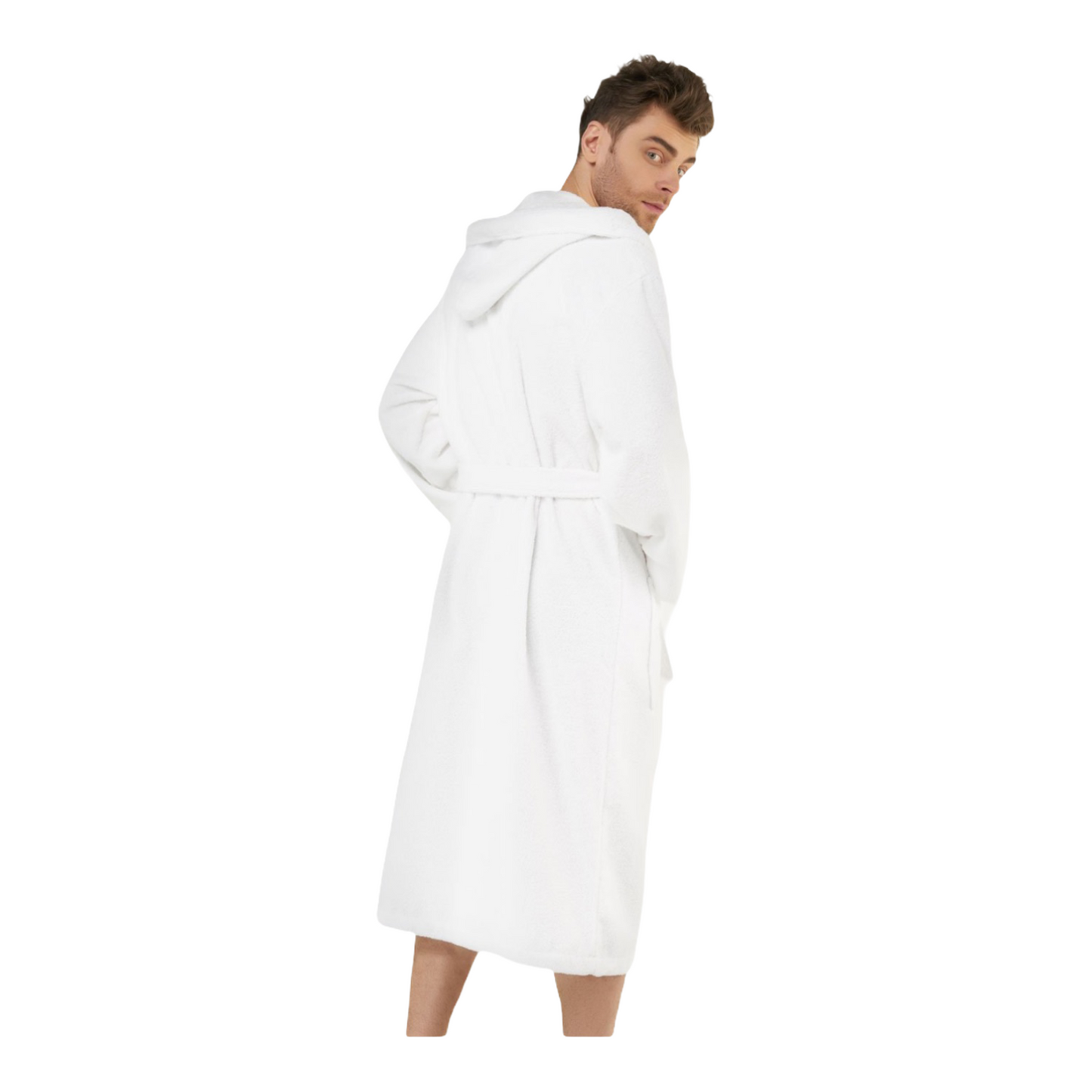 Hooded Terrycloth Bathrobe for Men