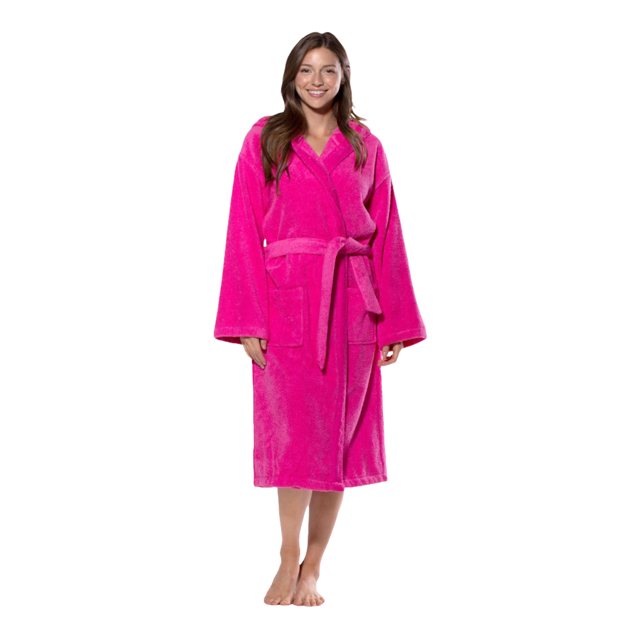 Hooded Terrycloth Robe for Women