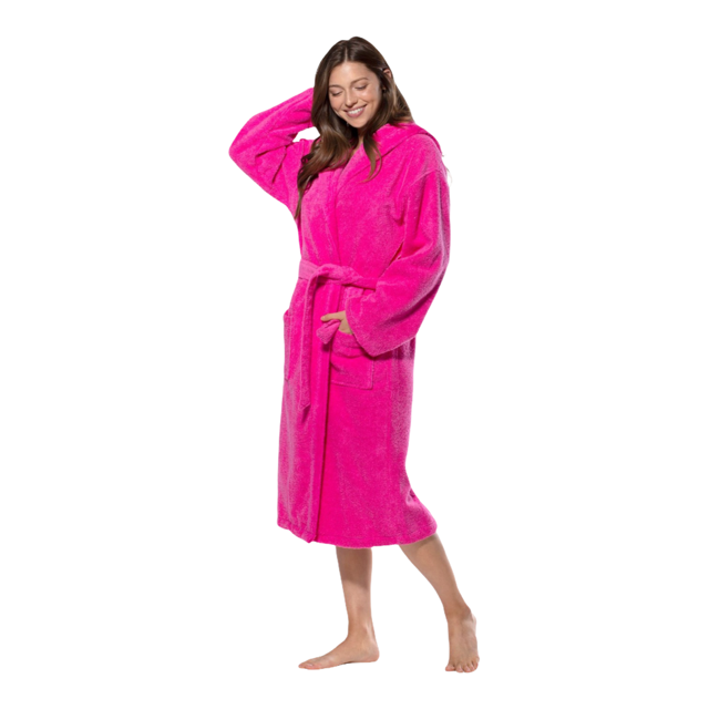 Hooded Terrycloth Robe for Women