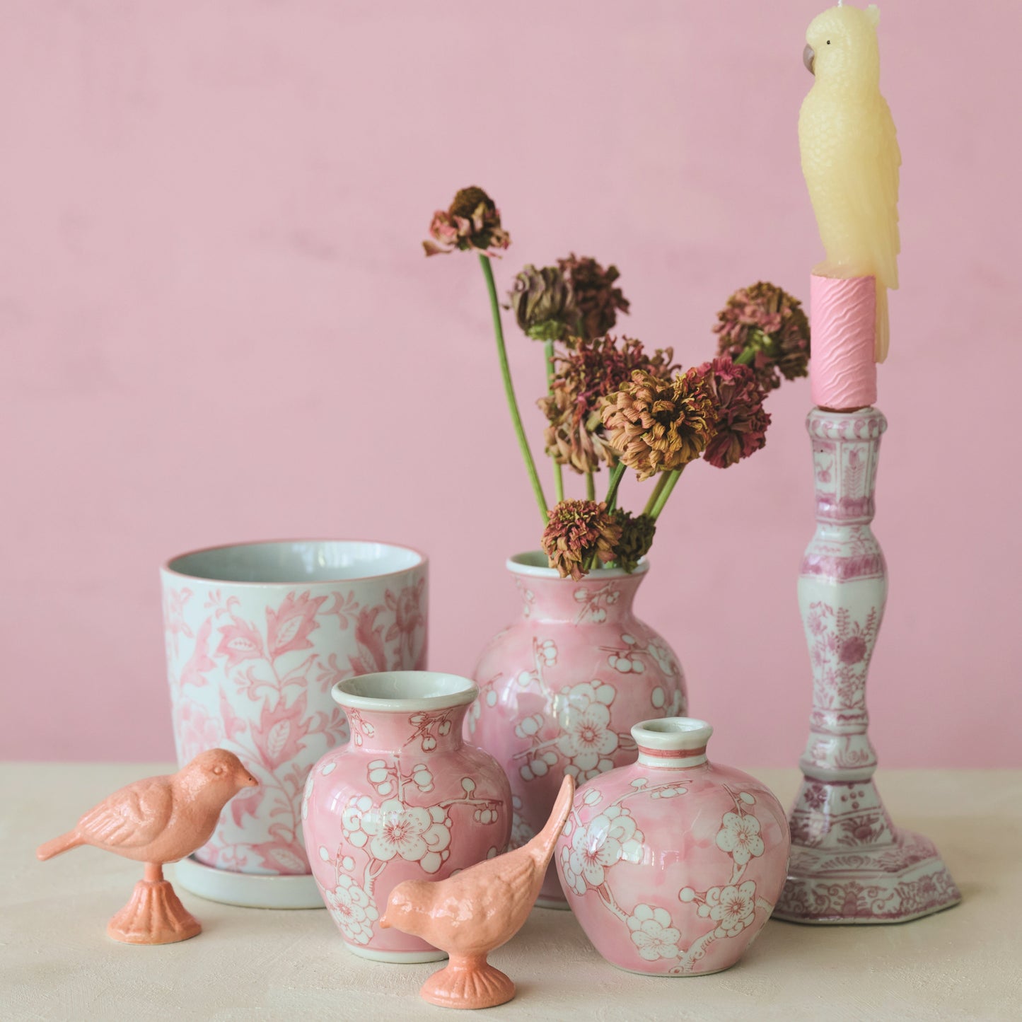 Hazel Mazel Cherry Blossom Vase - set of 3