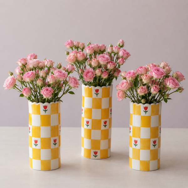 Hazel Mazel Stoneware Vase, Large – Wrapped In A Cloud