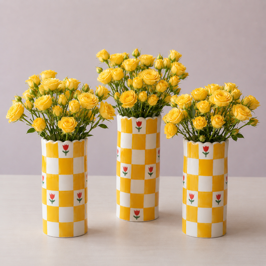 Hazel Mazel Stoneware Vase, Large (set of 3)