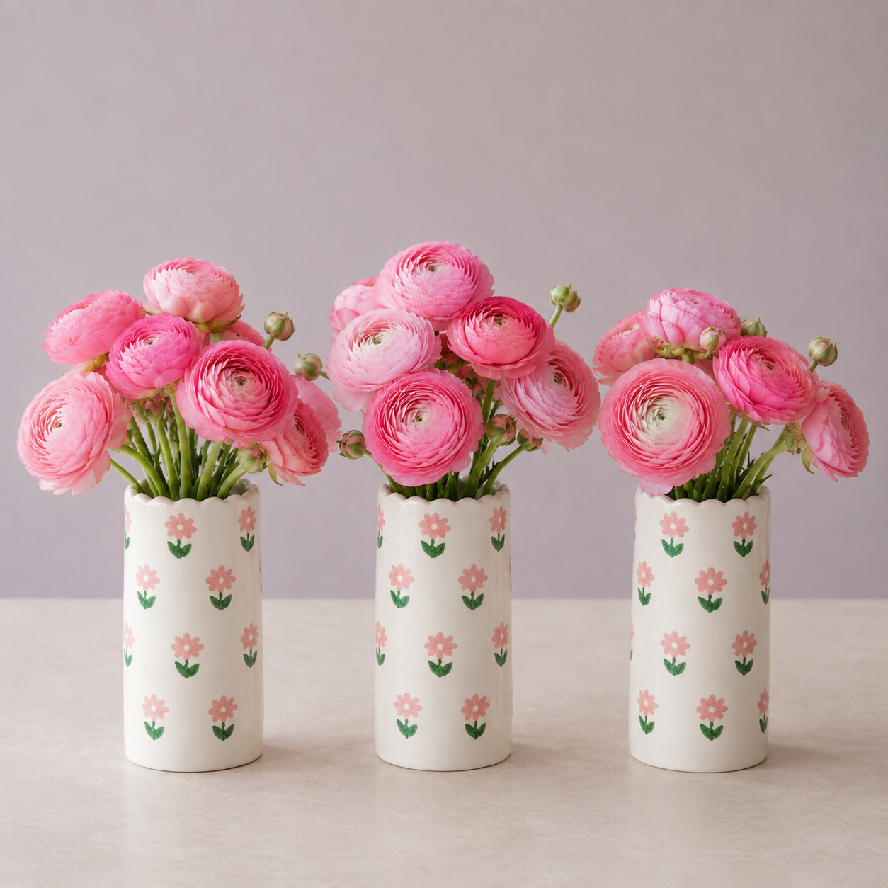 Hazel Mazel Stoneware Vase, Small (Set of 3)