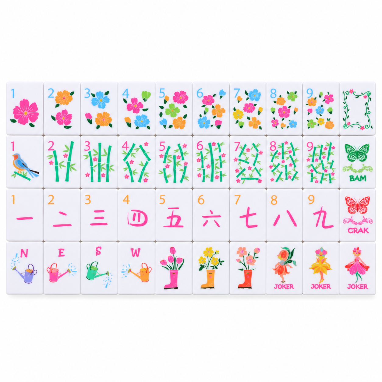 Fairy Garden Travel Mahjong Set