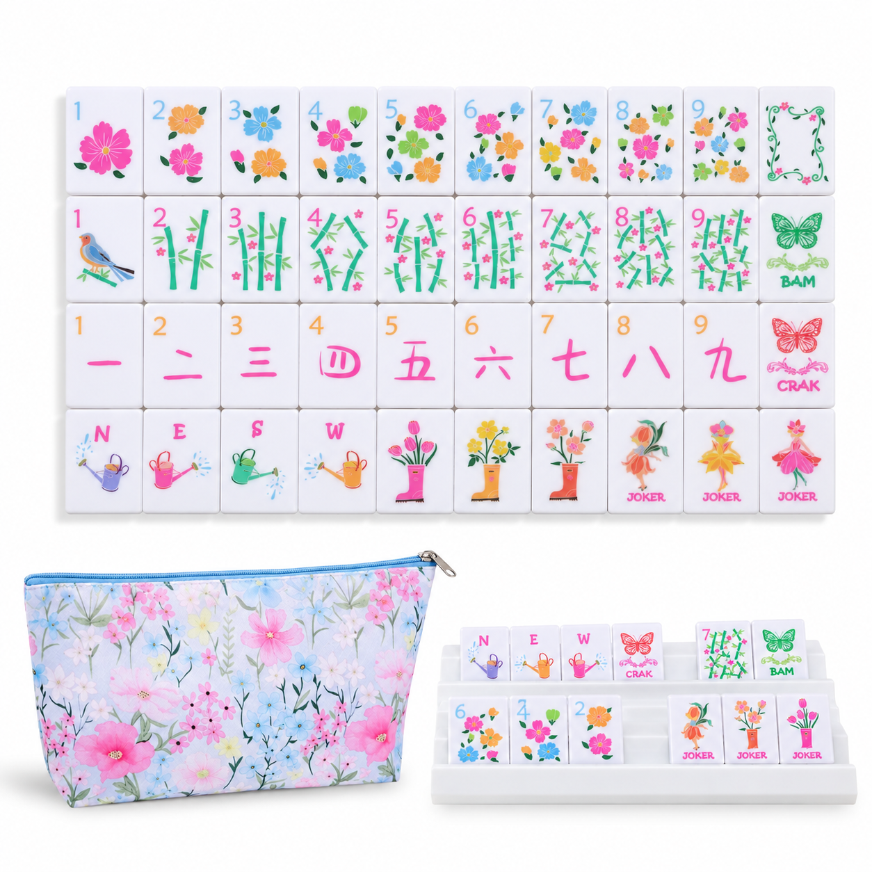 Fairy Garden Travel Mahjong Set