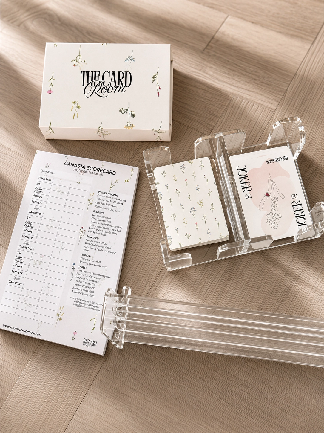 Garden Floral Canasta Cards