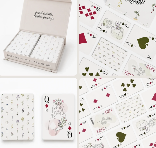 Garden Floral Canasta Cards