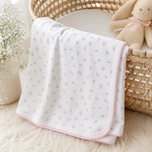 Kissy Kissy Garden Roses Blanket