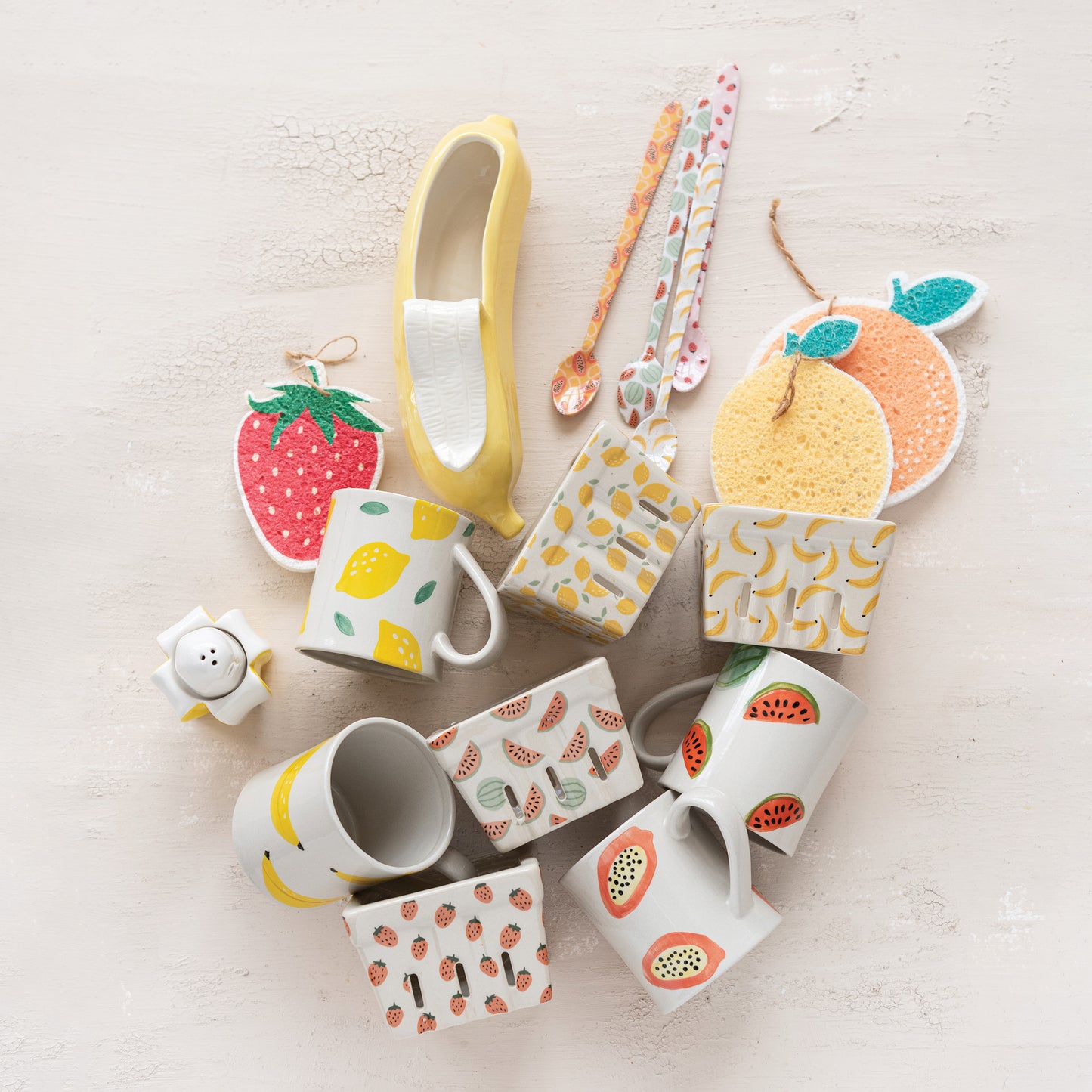 Stoneware Berry Basket