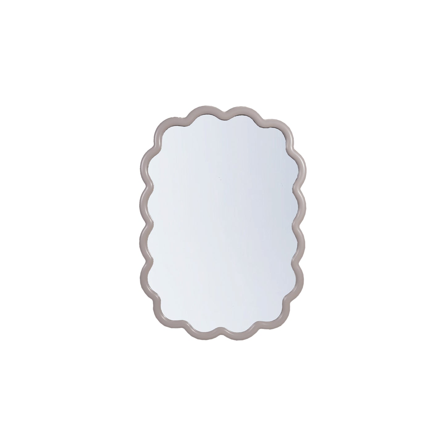 Hazel Mazel Scalloped Resin Wall Mirror