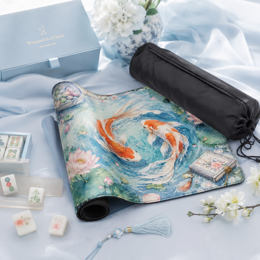 Koi Pond Mahjong Mat