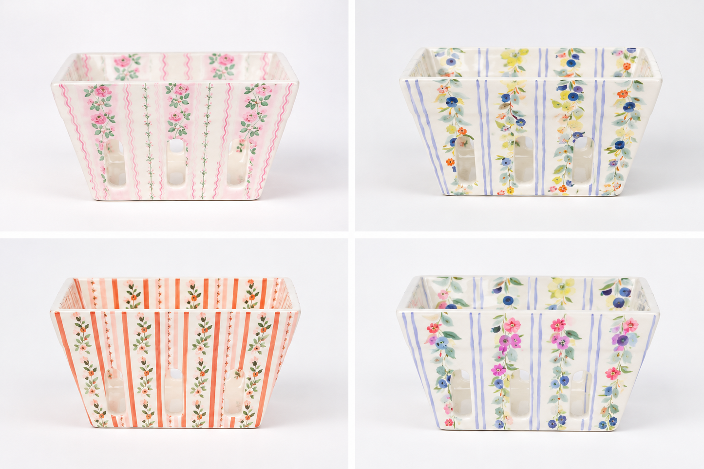 Stoneware Berry Basket