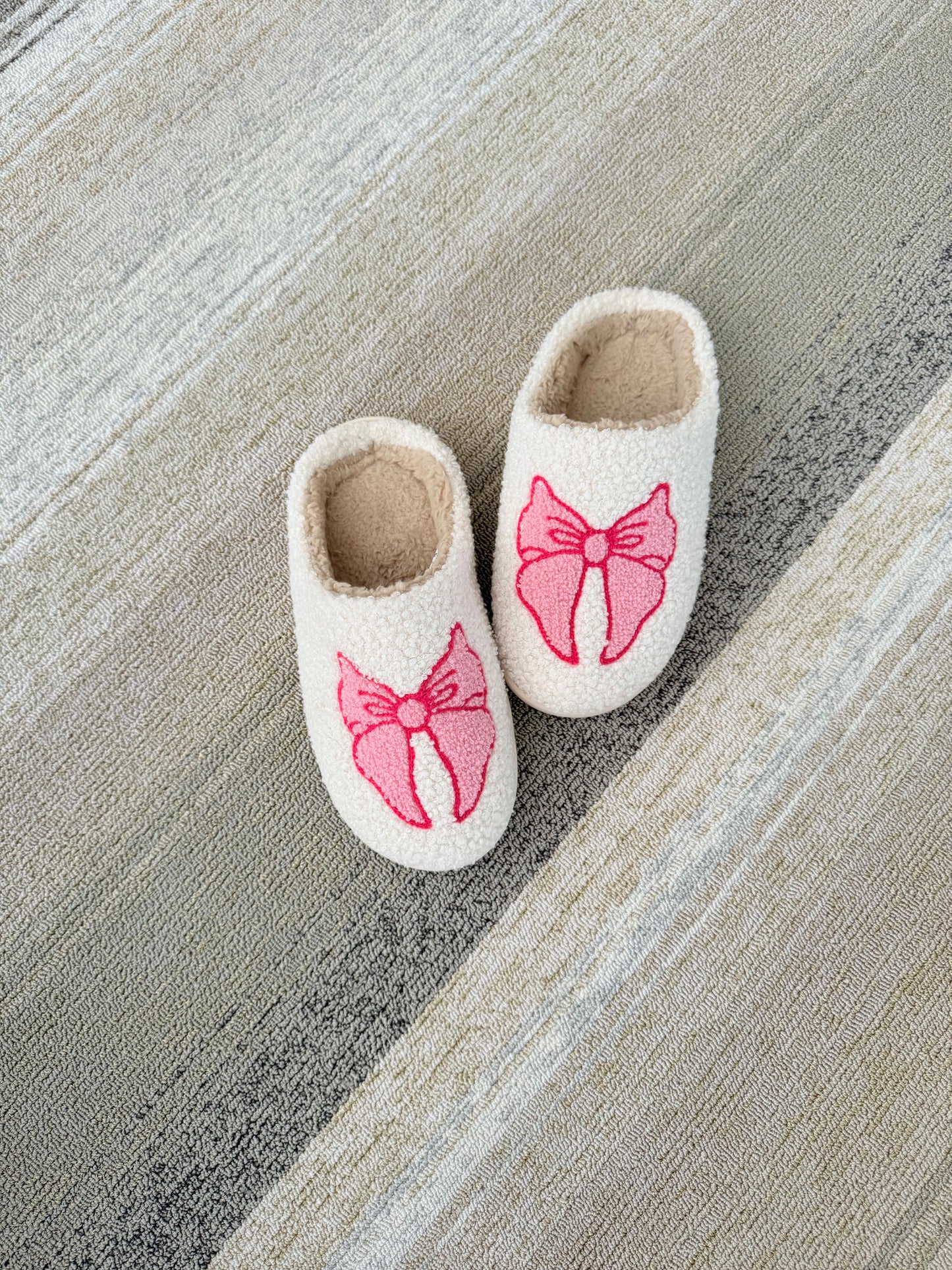 The Dream Collection: Pink Bow Slippers