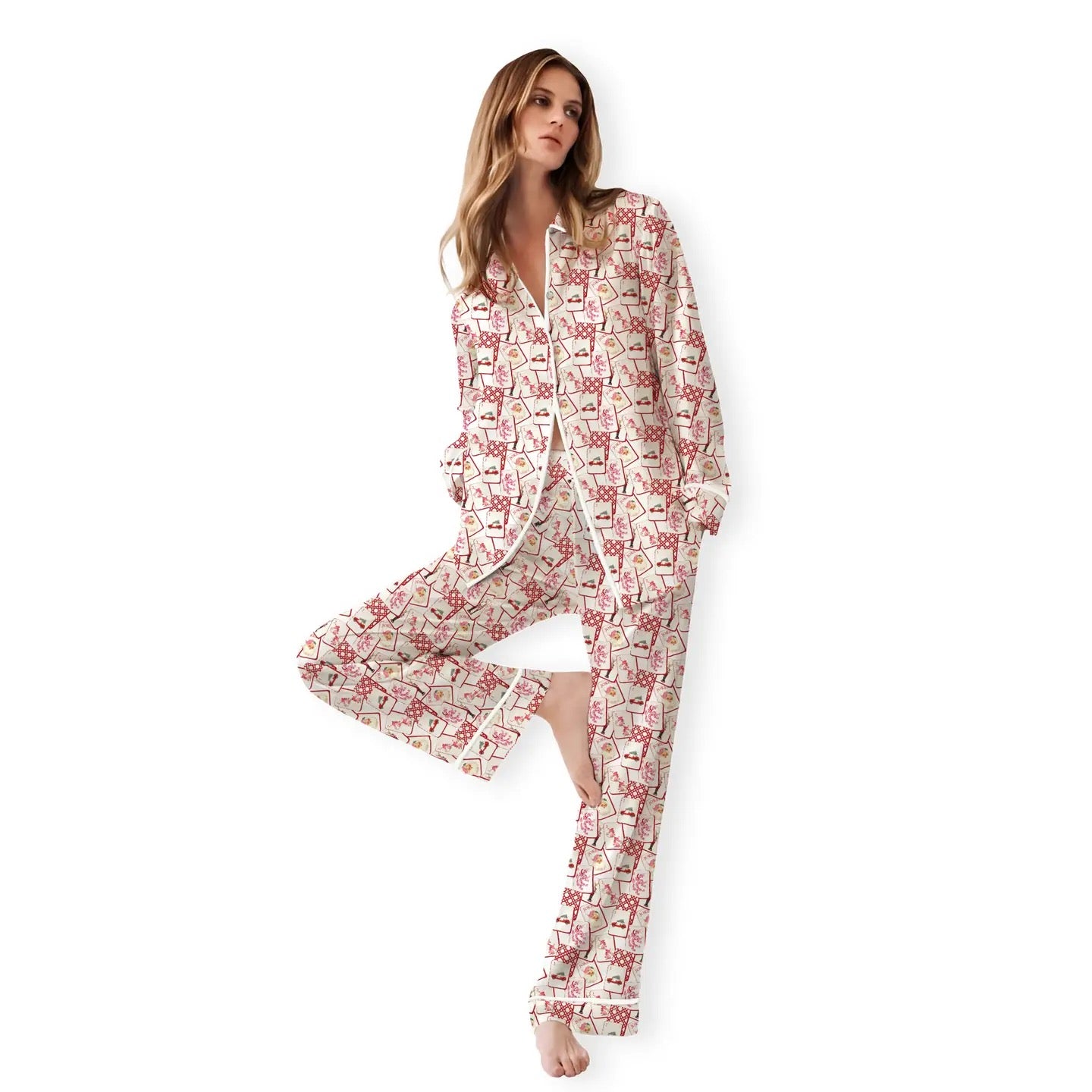 Mahjong Pajama Set - Christmas Edition