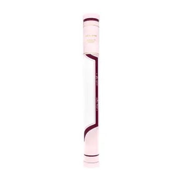 Ballet Pink mahjong mat rolled in its coordinating reusable storage tube