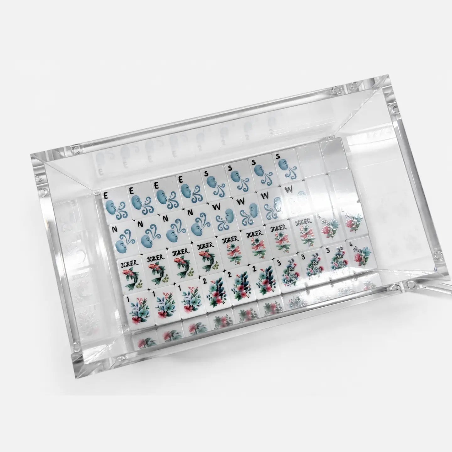Clearly Mahjong Tile Storage Box
