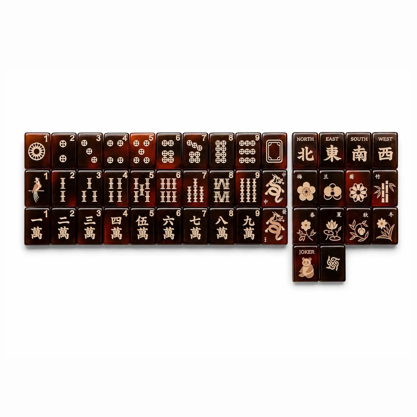 Maison Tortoise Mahjong Tile Set