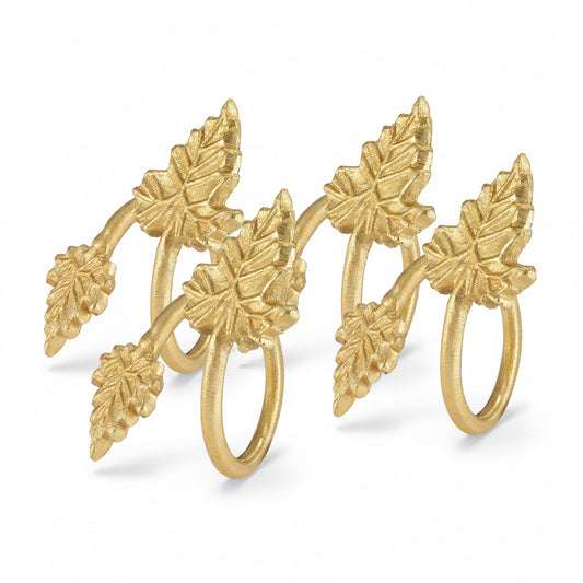 Maple Leaves Napkin Ring by Bodrum, Set of 4