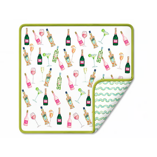 Cocktails Double Sided Mahjong Mat