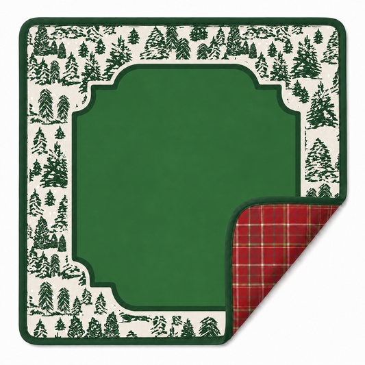 Winter Forest Double Sided Mahjong Mat