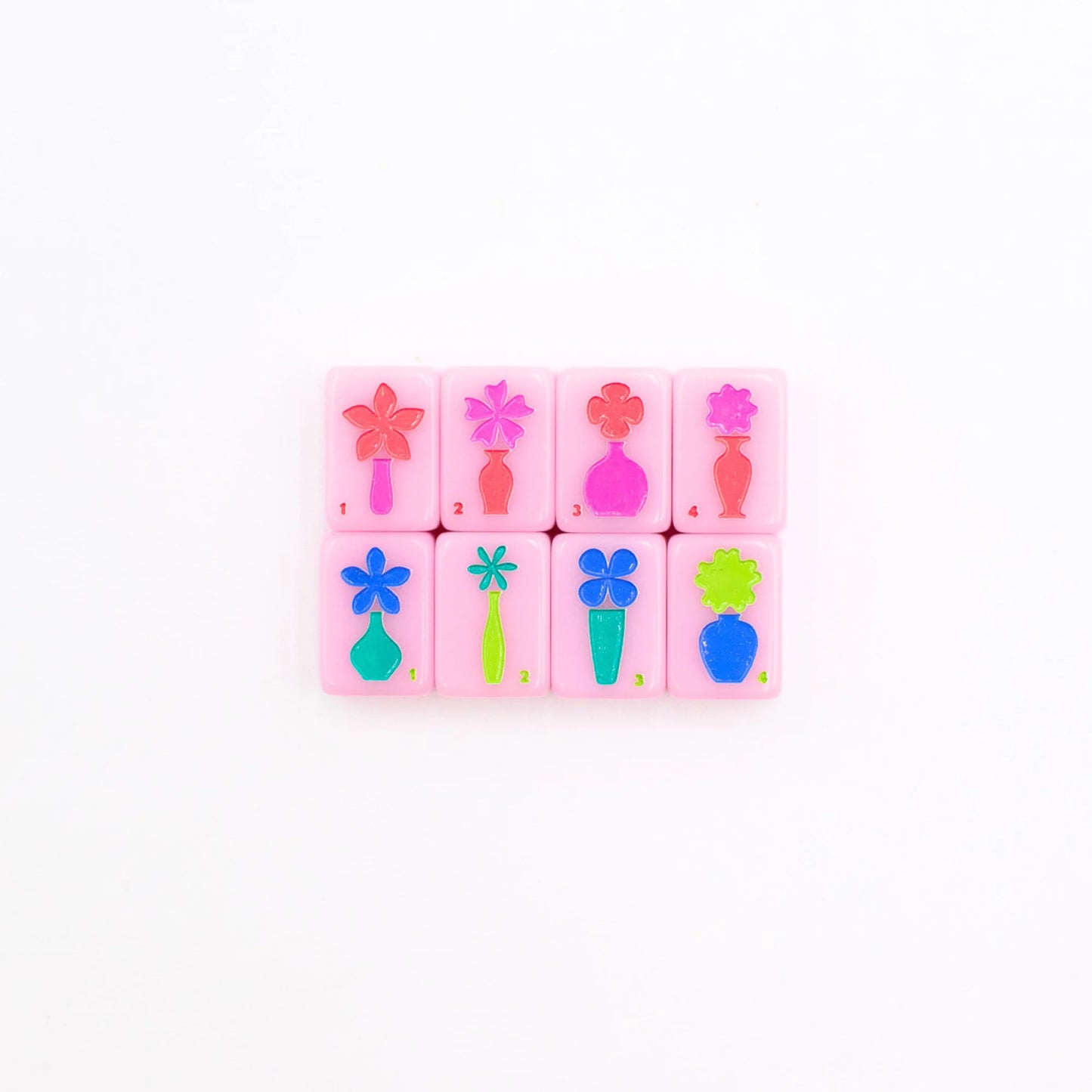 "Go Anywhere" Travel Mahjong Tiles - Pink