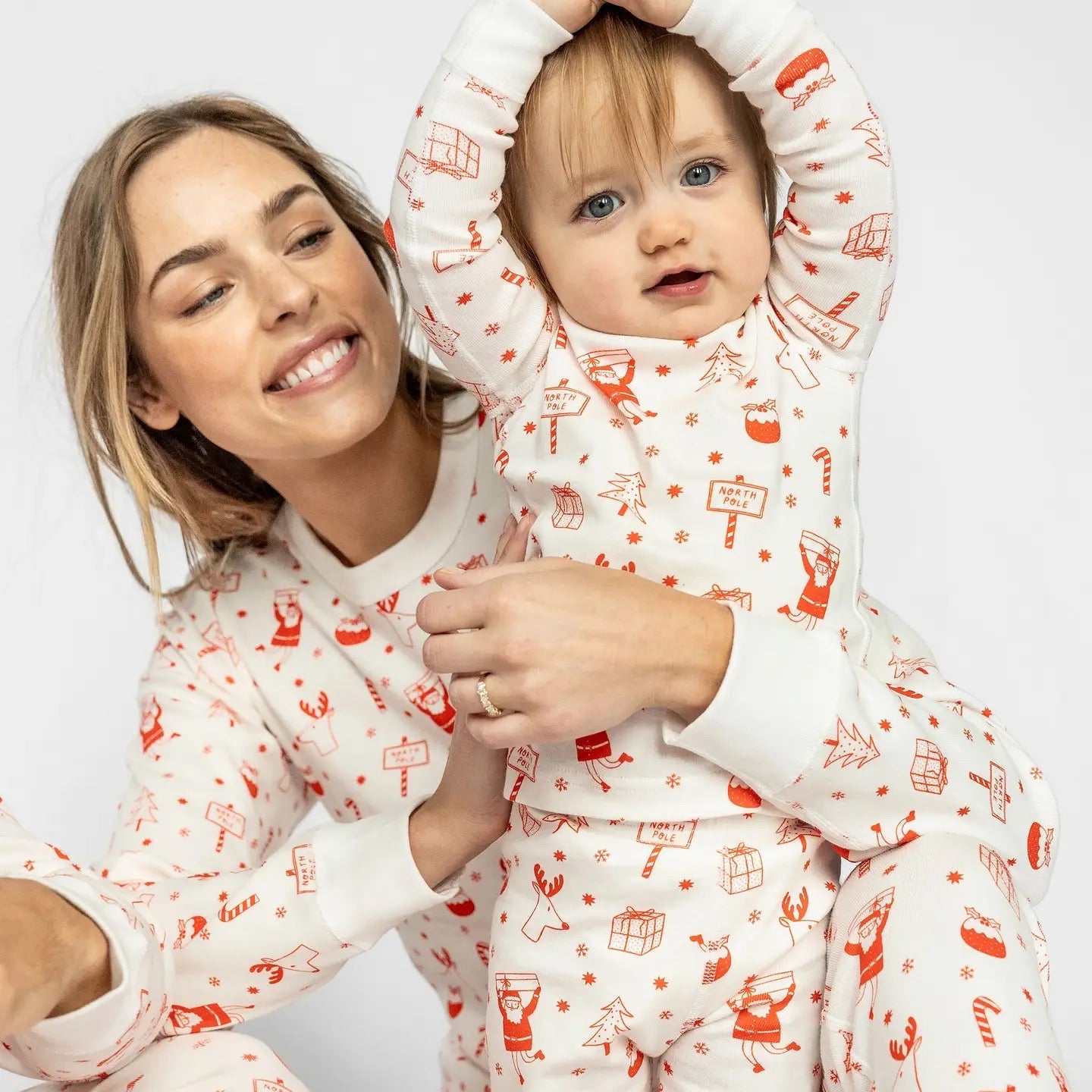 North Pole Adults Organic Cotton Pajama Set