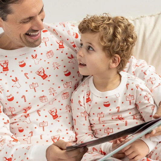 North Pole Adults Organic Cotton Pajama Set