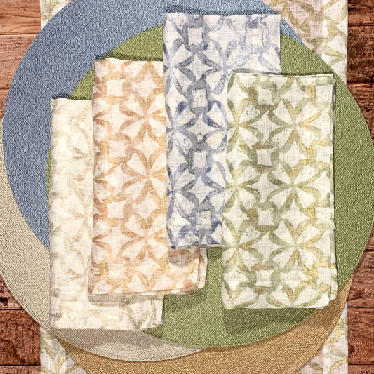 Shamrock Linen Napkin by Bodrum, set of 4