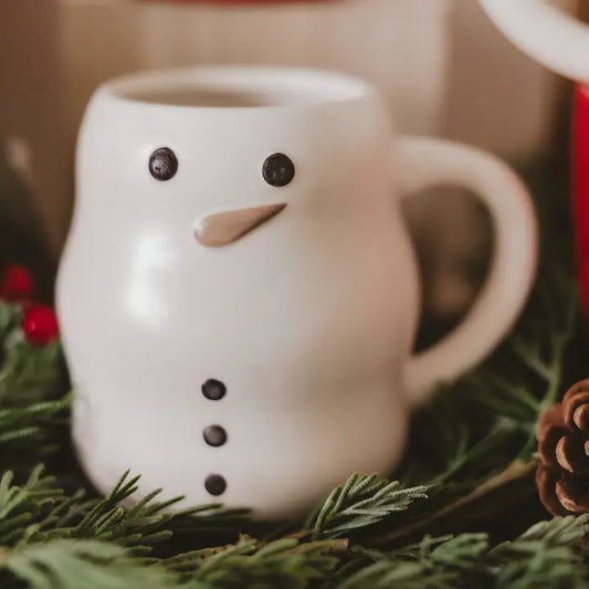 Stoneware Snowman Mug