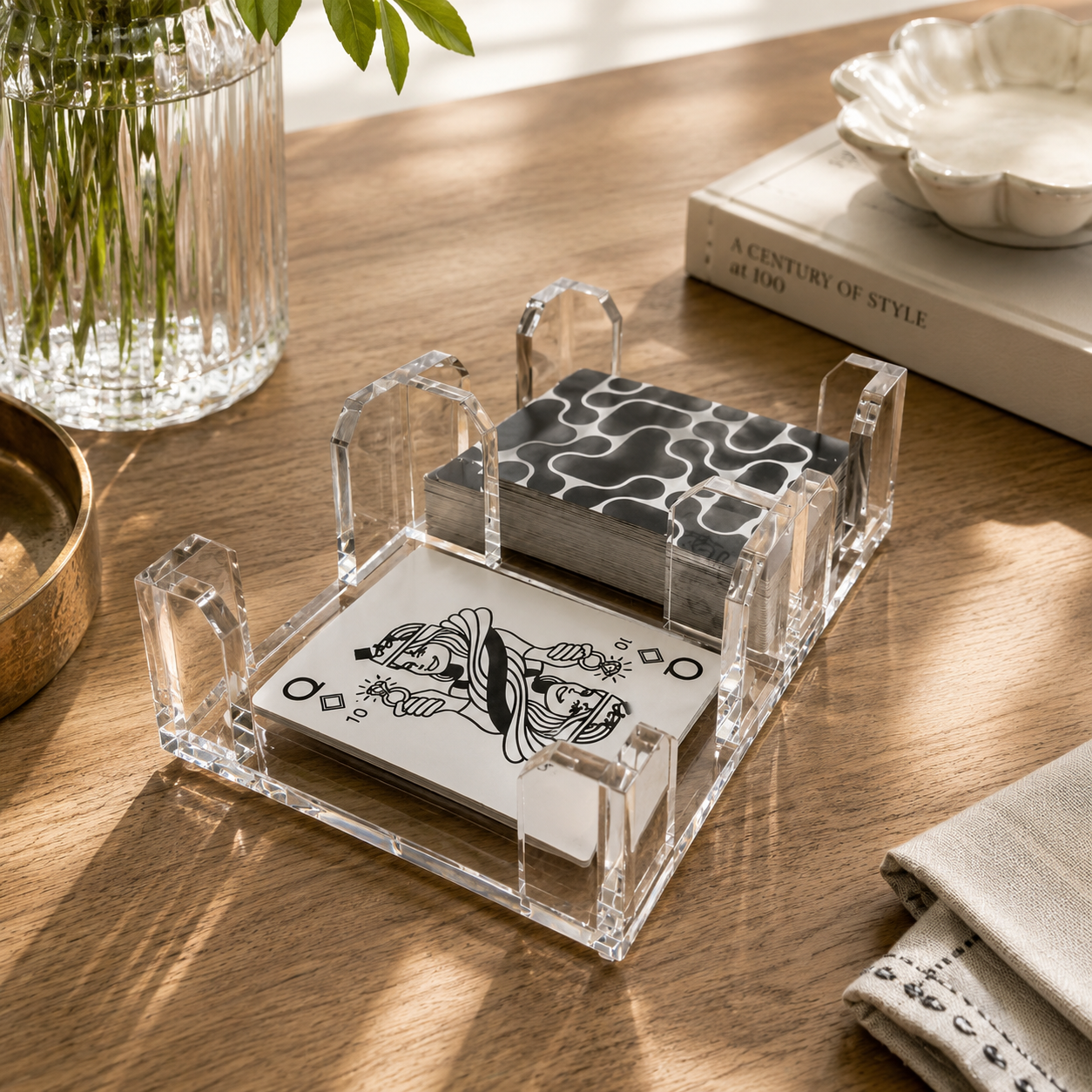 Canasta Card Spinner - Clear