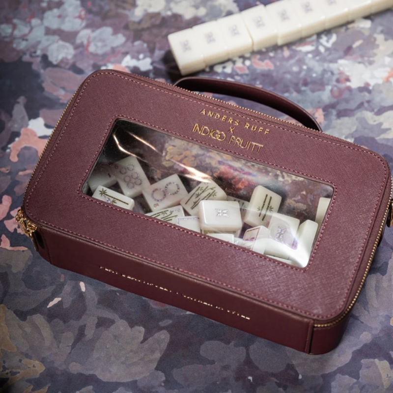 Brownstone Bloom Mahjong Tile Set — alternate view