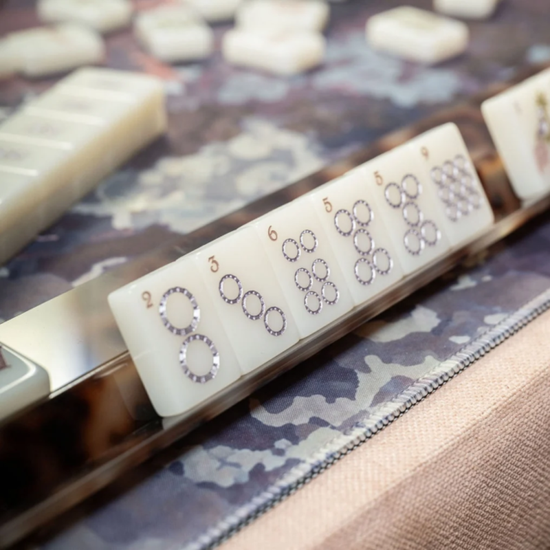 Brownstone Bloom Mahjong Tile Set — alternate view