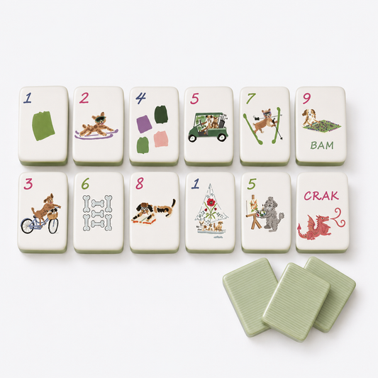 Doggie Dog Mahjong Tile Set