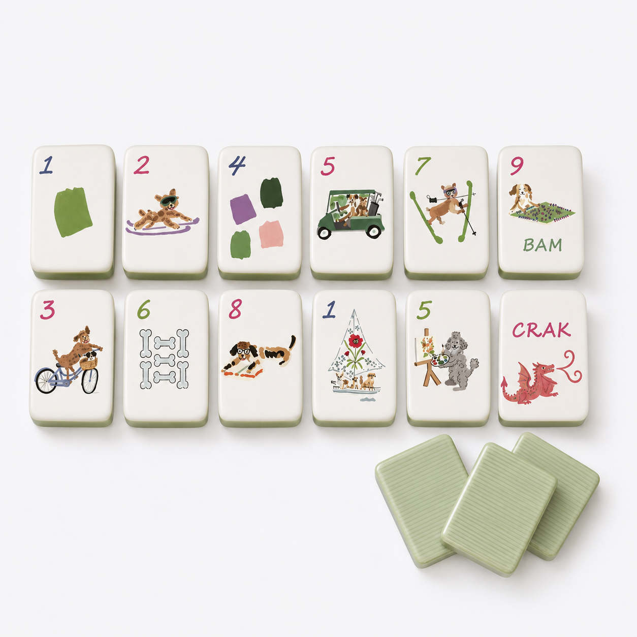Doggie Dog Mahjong Tile Kit