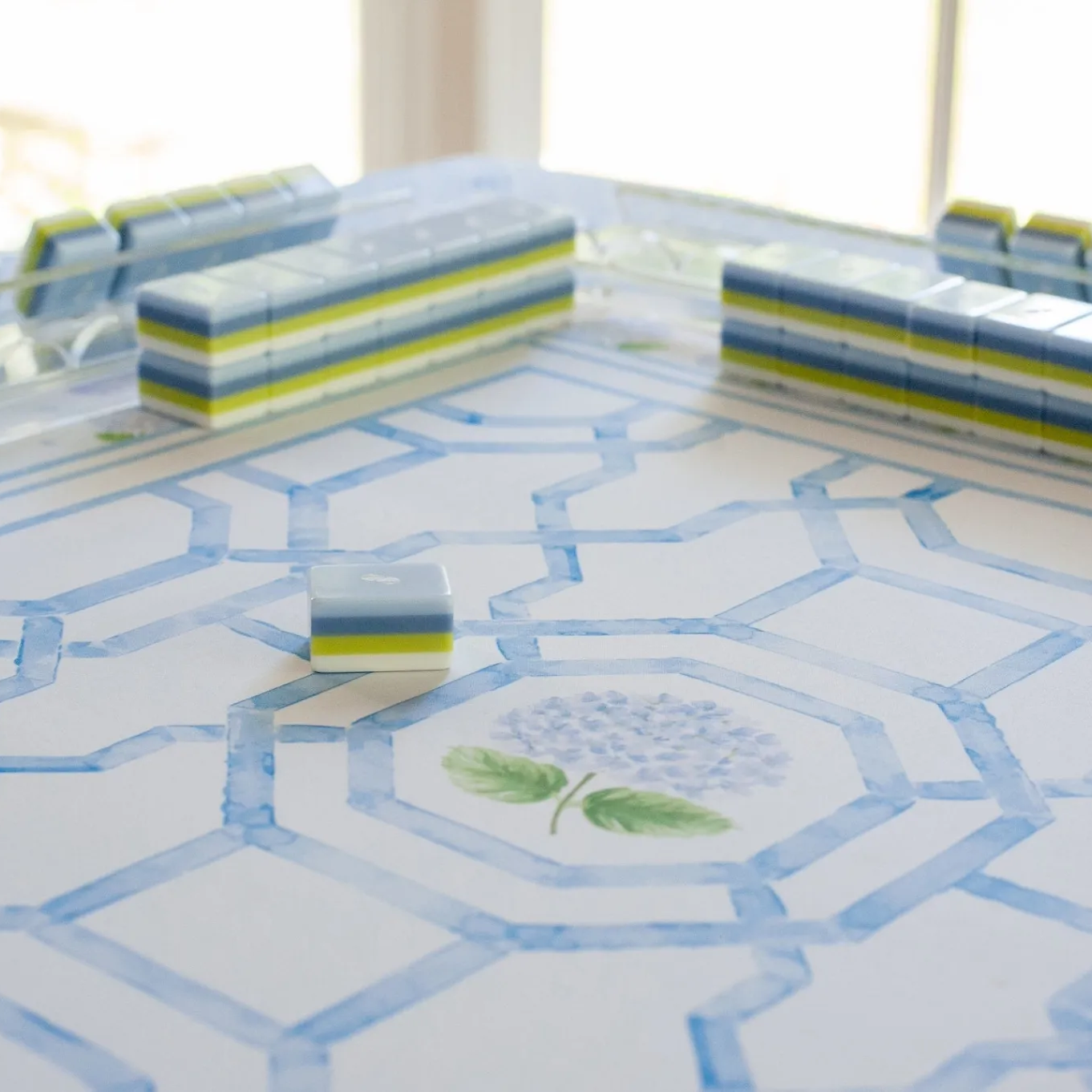 The House of Hydrangea Mahjong Mat