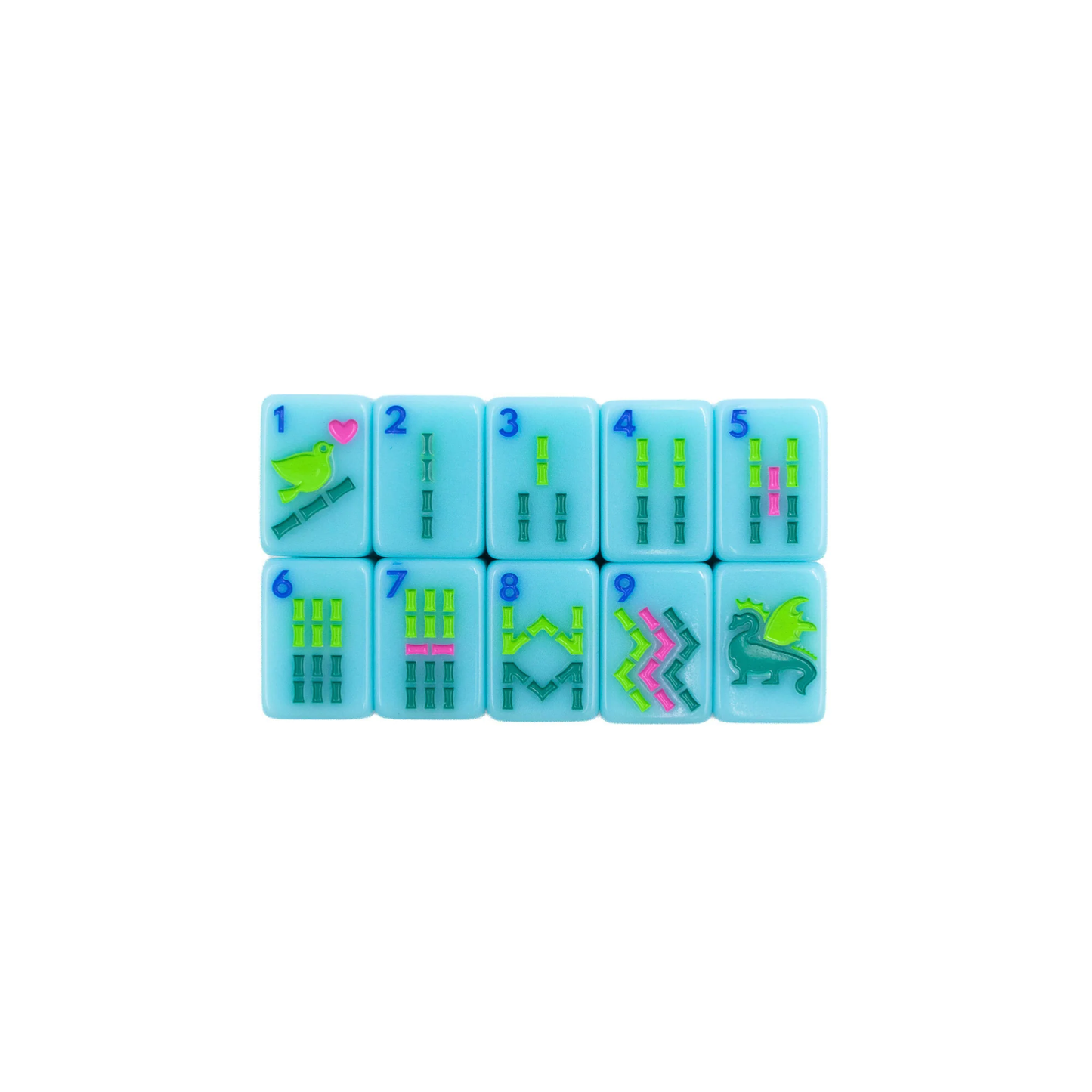 "Go Anywhere" Travel Mahjong Tiles - Blue