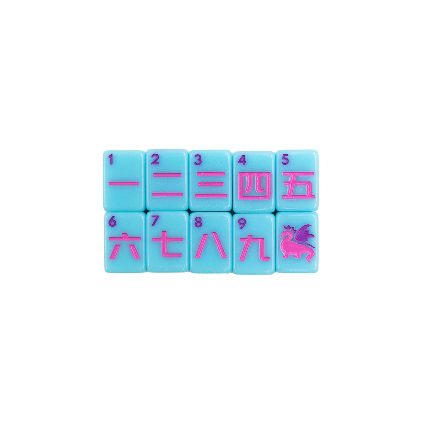 "Go Anywhere" Travel Mahjong Tiles - Blue
