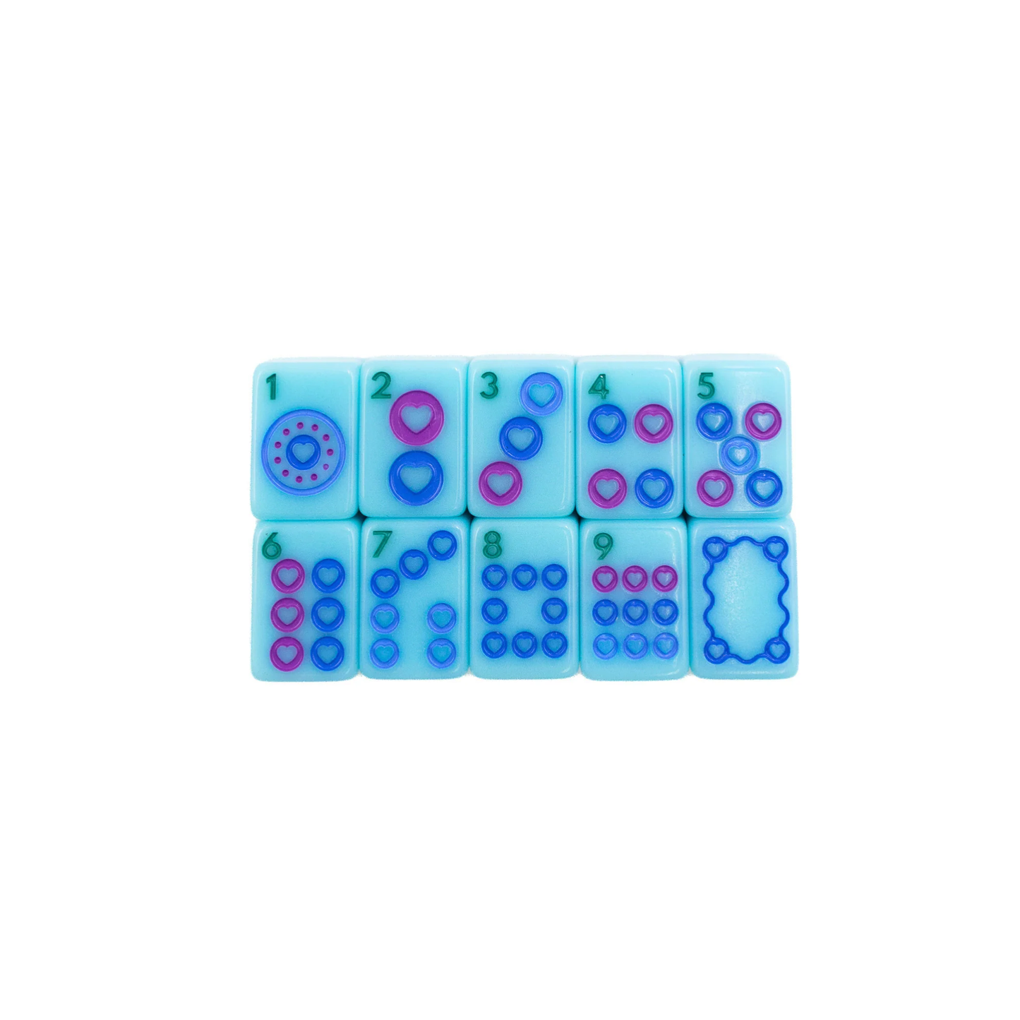 "Go Anywhere" Travel Mahjong Tiles - Blue