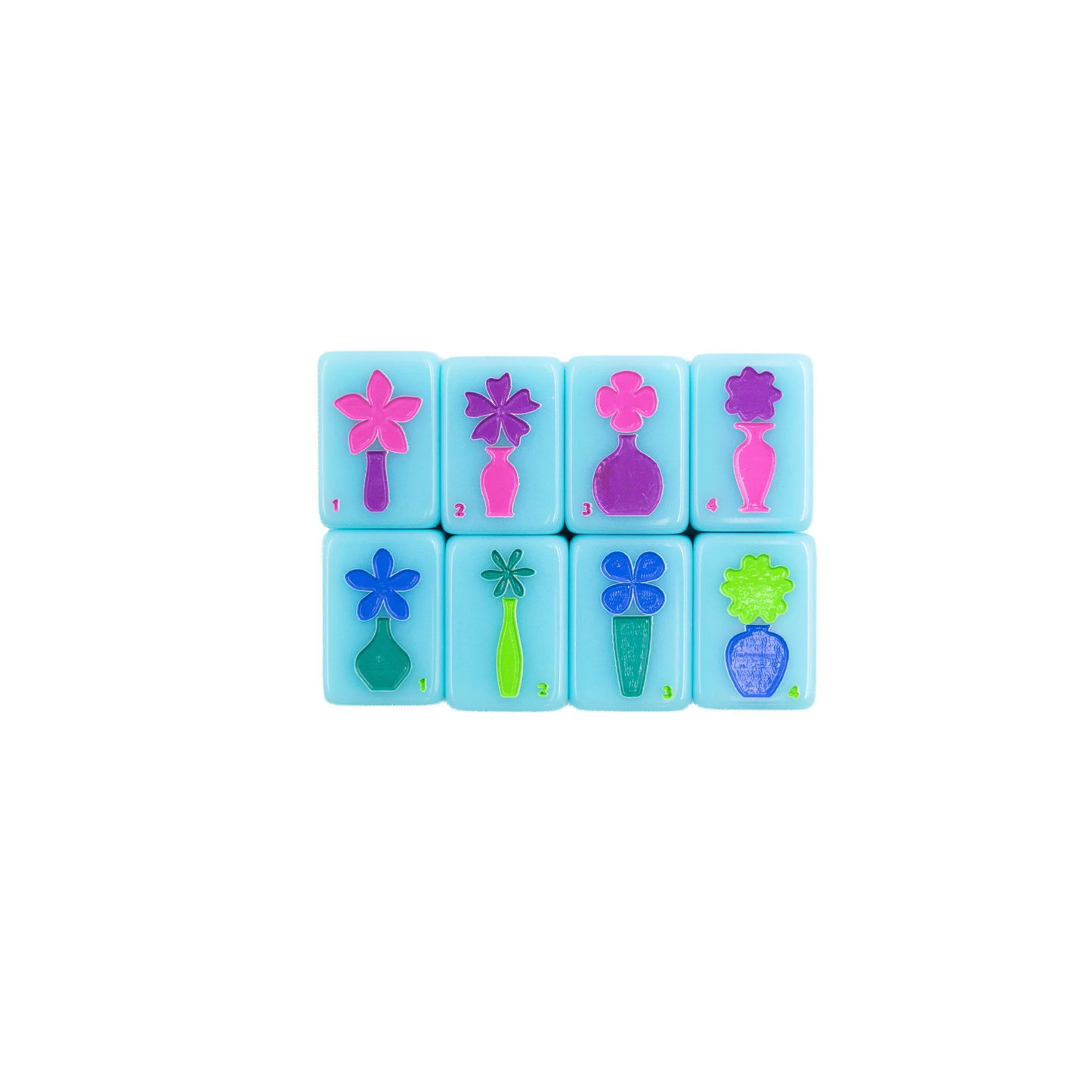 "Go Anywhere" Travel Mahjong Tiles - Blue
