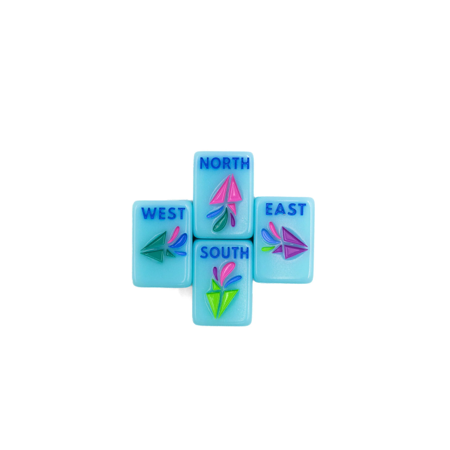 "Go Anywhere" Travel Mahjong Tiles - Blue