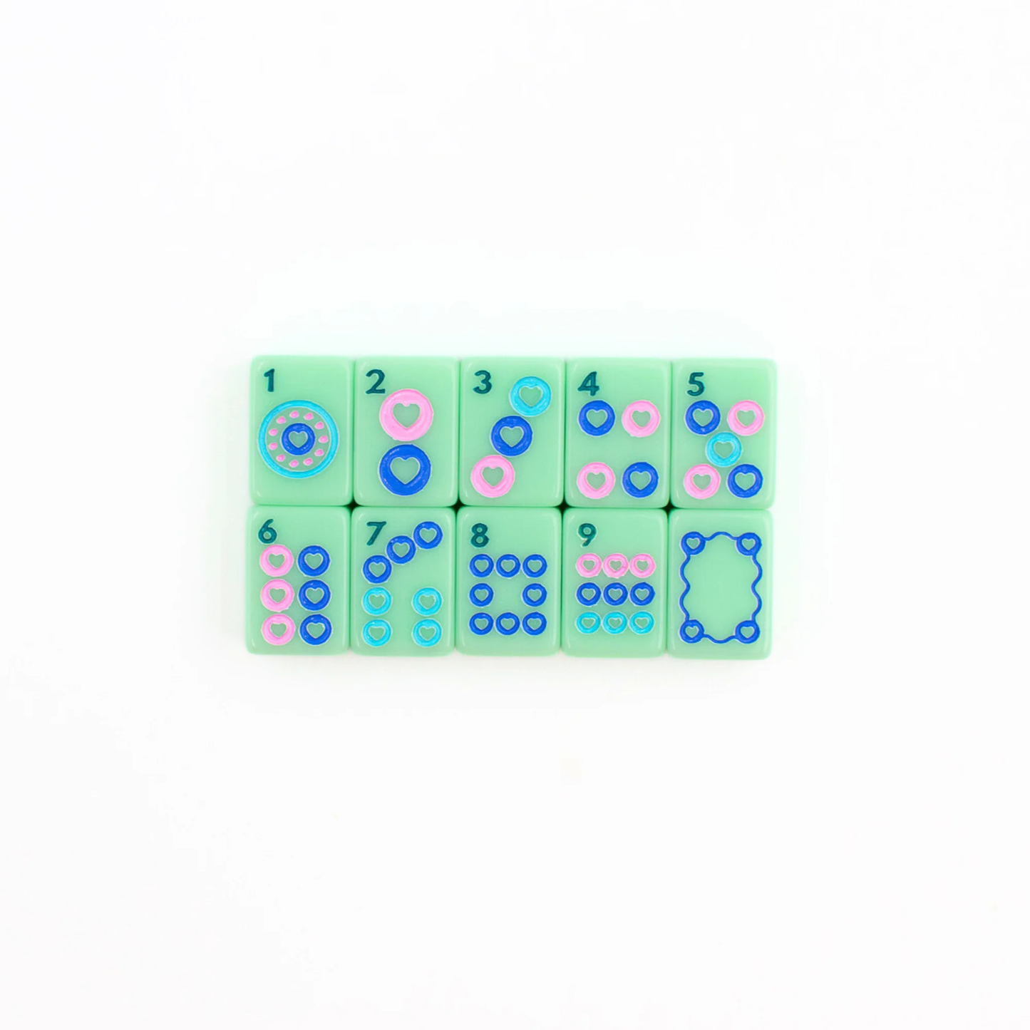 "Go Anywhere" Travel Mahjong Tiles - Green