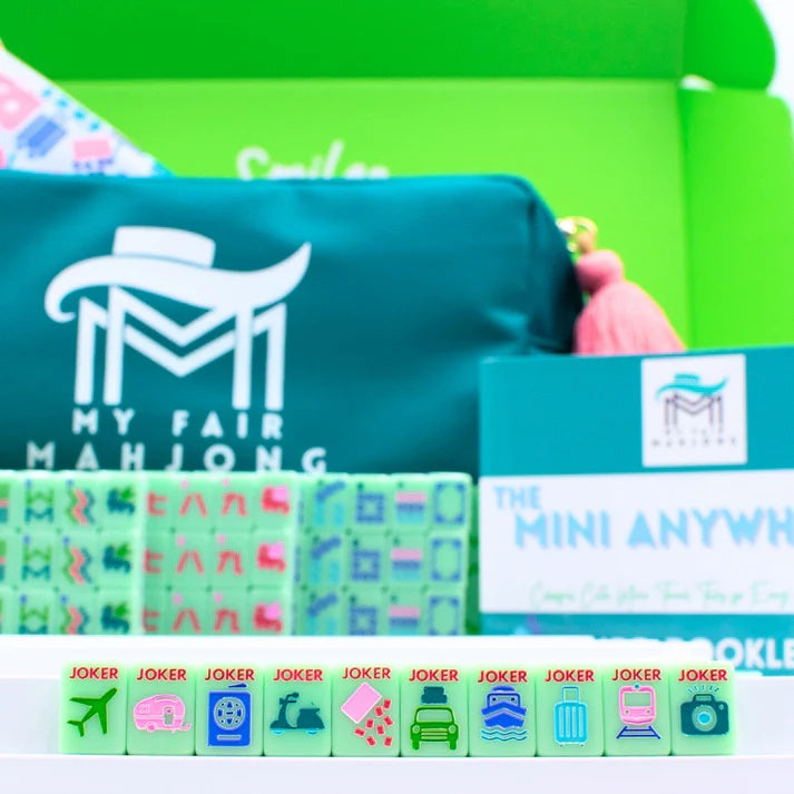 "Go Anywhere" Travel Mahjong Tiles - Green