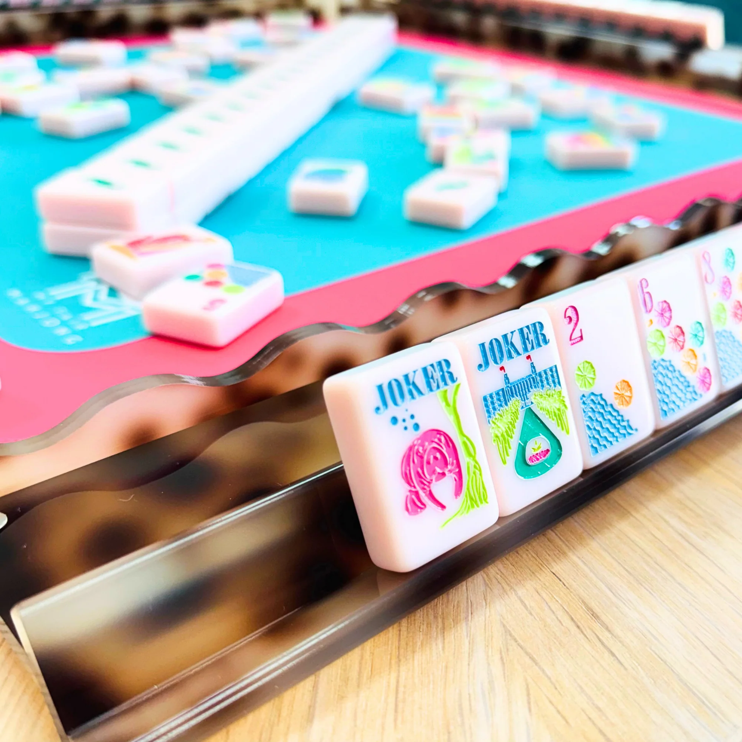 The Fair Collection: Mahjong Rack & Scalloped Pusher Set
