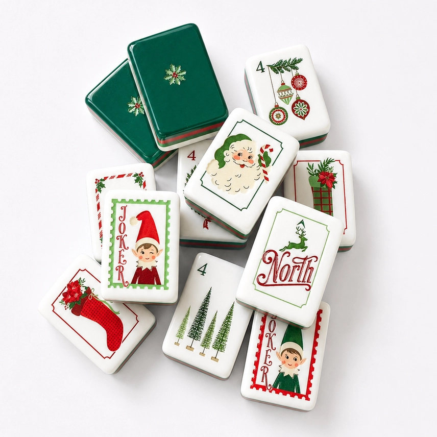 Dear Santa Mahjong Tile Set