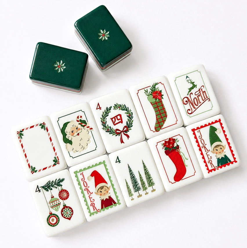 Dear Santa Mahjong Tile Set
